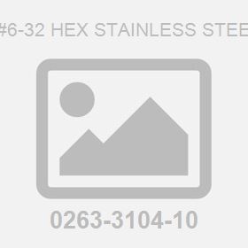 Nut: #6-32 Hex Stainless Steel Zpl